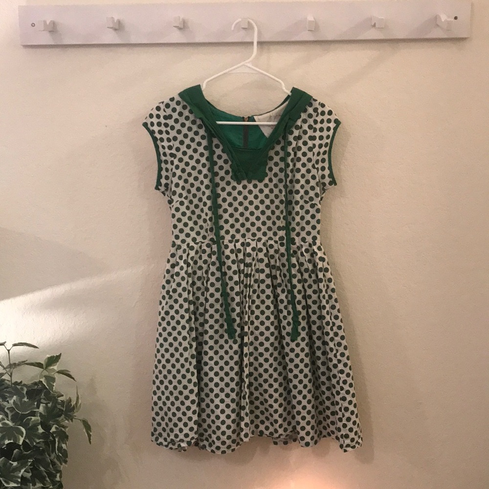 Polka dot sailor dress